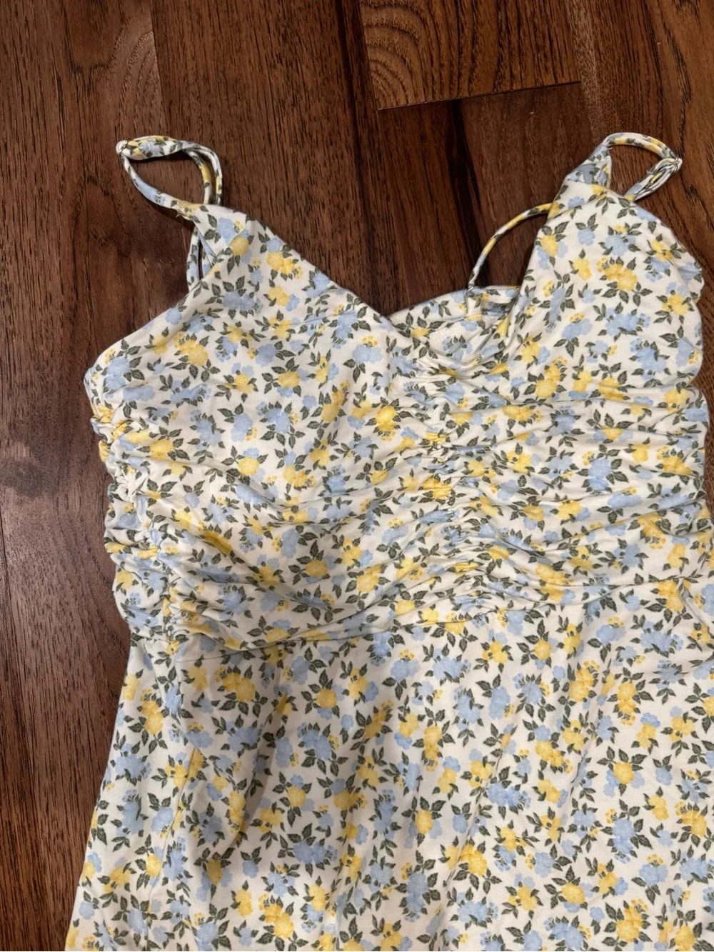 ZSuppy Faya Idra Yellow & Blue Floral Maxi Dress - Picture 9 of 12
